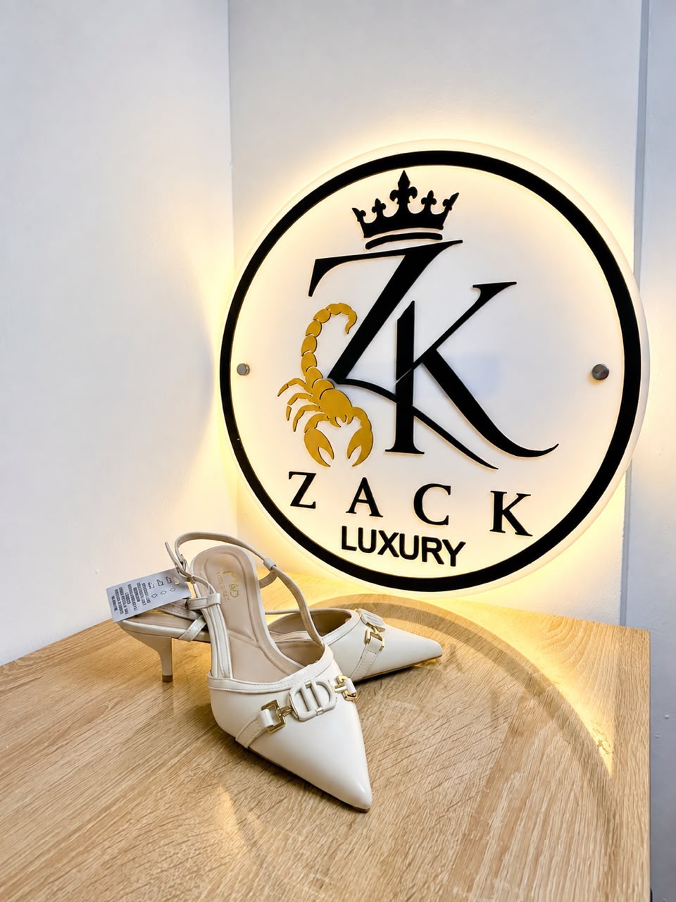 Elegant Cream White Slingback Heels for Women